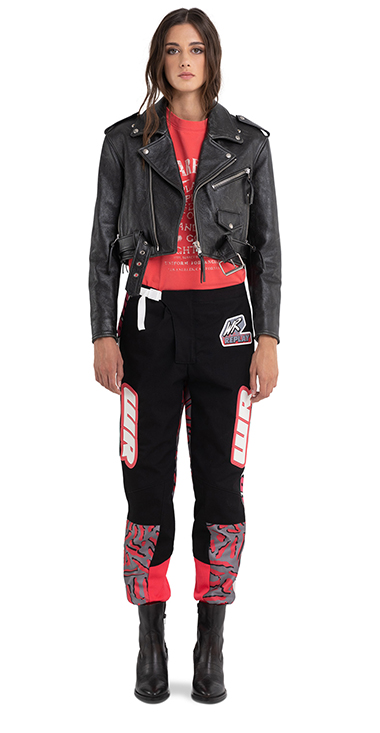 We are ライダースクロップレザージャケット 詳細画像